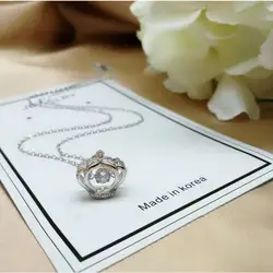TIFF 925 пробы серебро Цепочки и ожерелья, классический стиль оригинальный Шарм Сердце фигурные подвесные украшения Бесплатная доставка