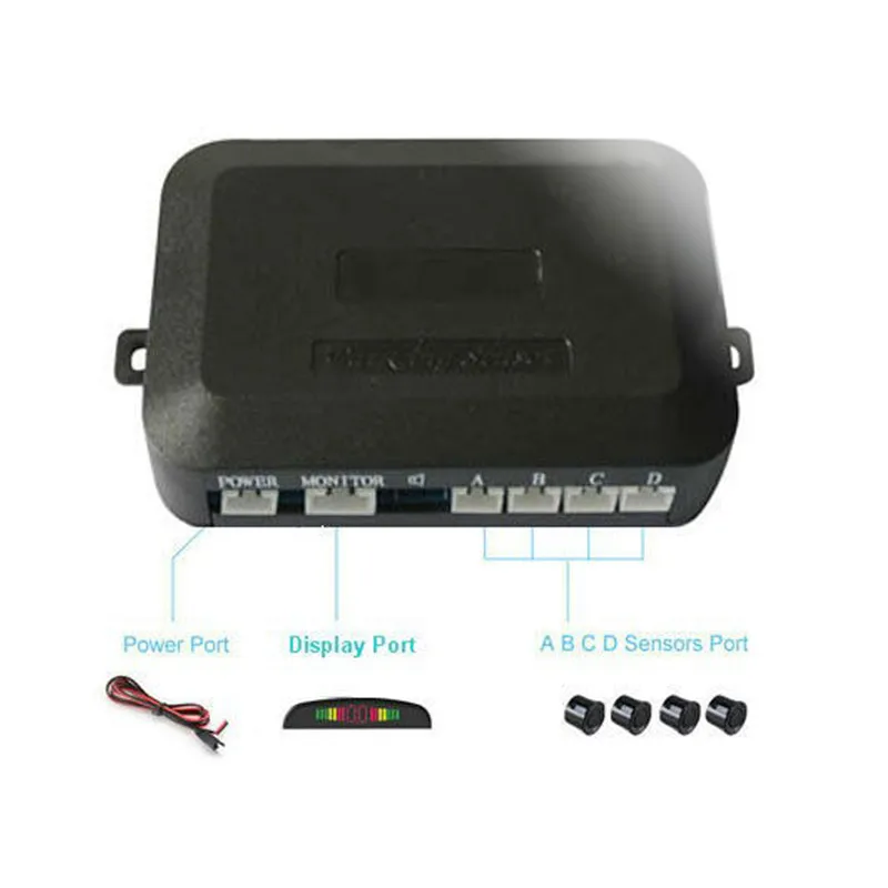 Автомобильный парковочный сенсор комплект авто светодиодный дисплей 4 датчика s для всех автомобилей 22 мм обратная помощь резервная радиолокационная система монитора жужжание звука