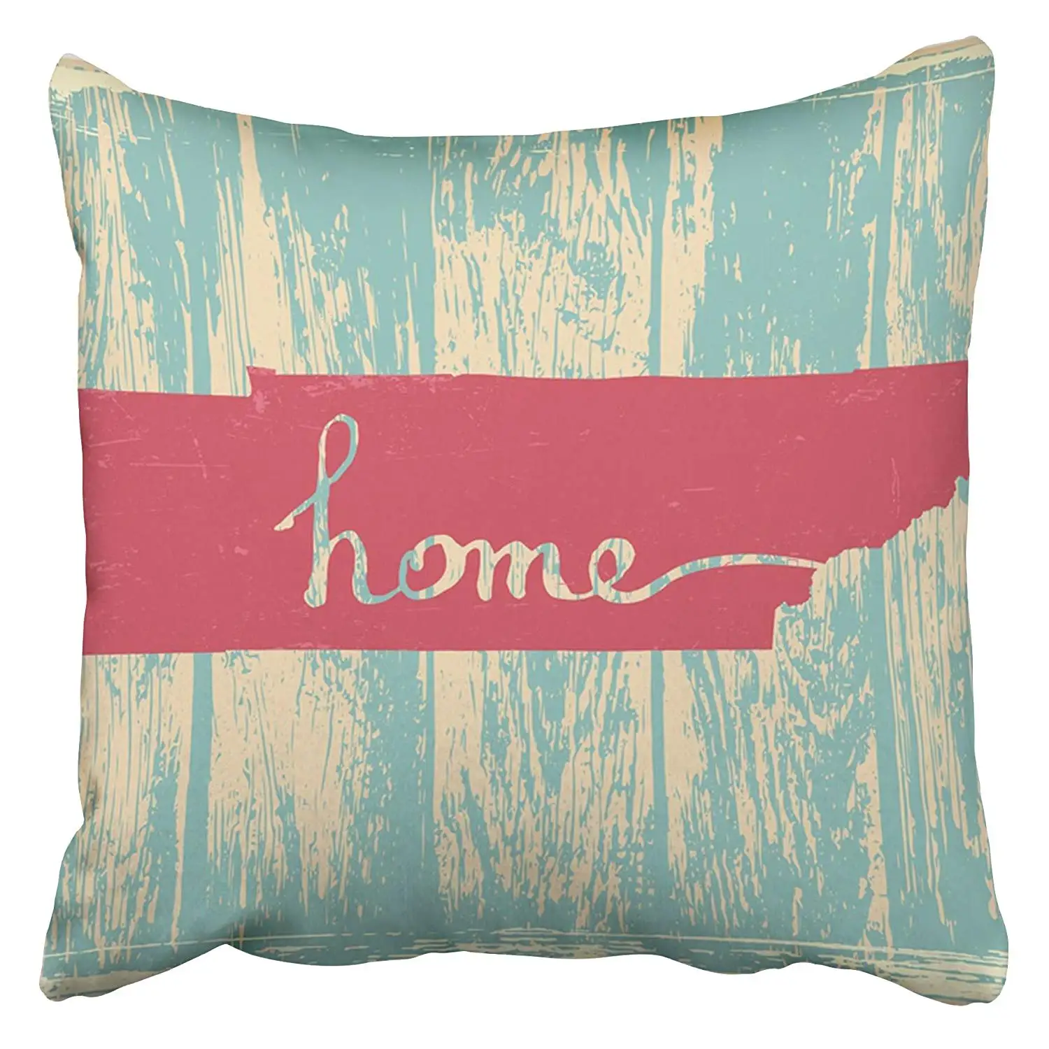 Throw Pillow Covers Map Tennessee Nostalgic Rustic Vintage Sign America American Americana Two Sides Print Pillowcase | Дом и сад
