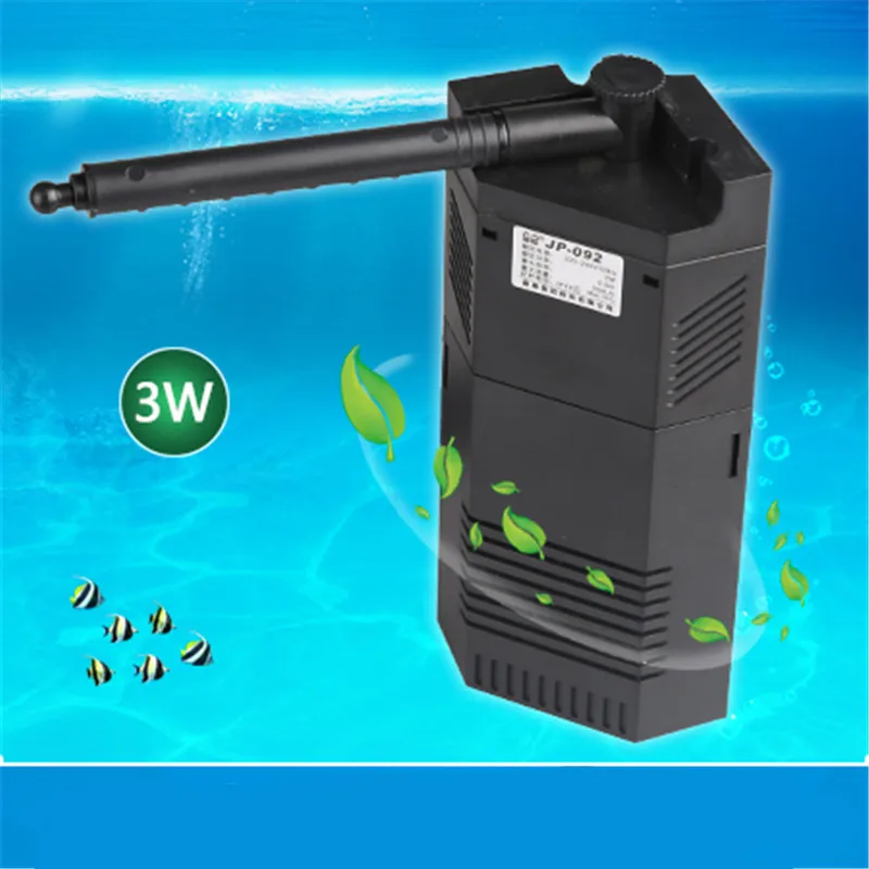 

3W 220v Internal Aquarium Filter Submersible Water Pump Filter overflow With Rain Spray For Aquarium Fish Turtle Tank