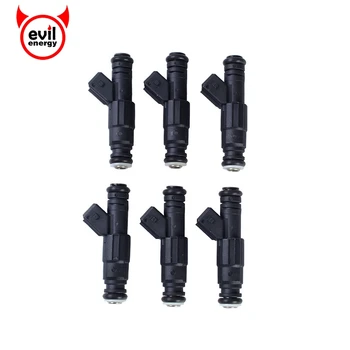 

evil energy 6pcs 650cc High Impedance Turbo Fuel Injector High flow Nozzle Fuel Injector 1 Hole Engine Parts Injection
