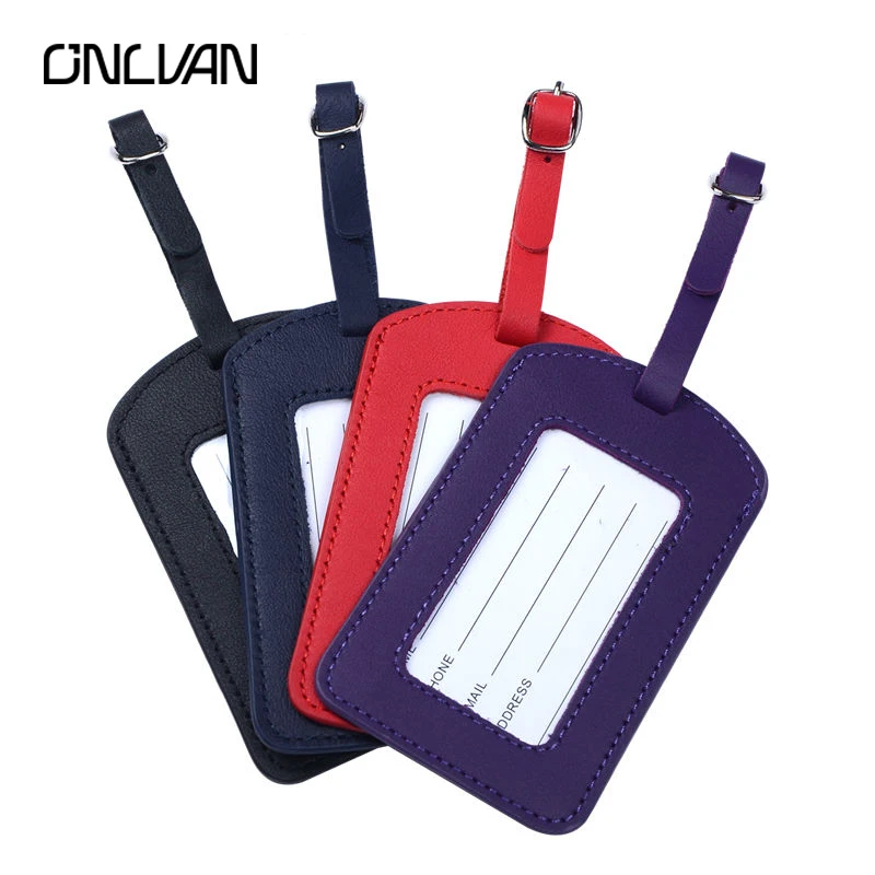 Buy ONLVAN Genuine Leather Luggage Tags for Business
