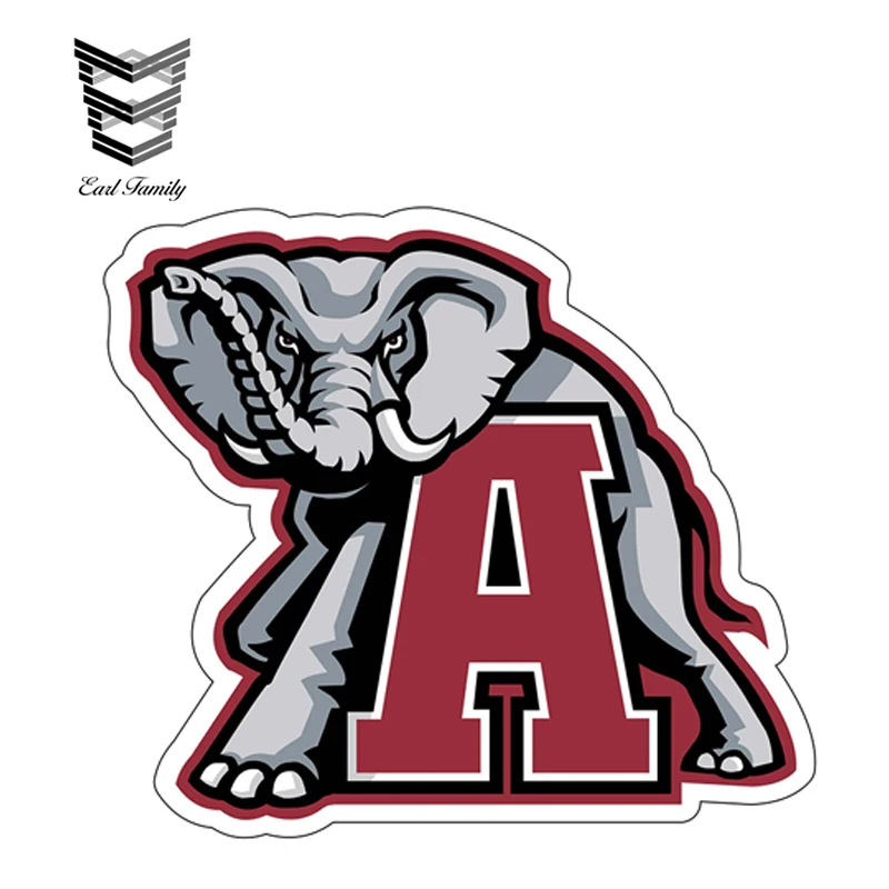 

EARLFAMILY 13cm x 13cm Alabama Crimson Tide College Football SEC Car Sticker Decal Car Window Body JDM Vinyl Sticker