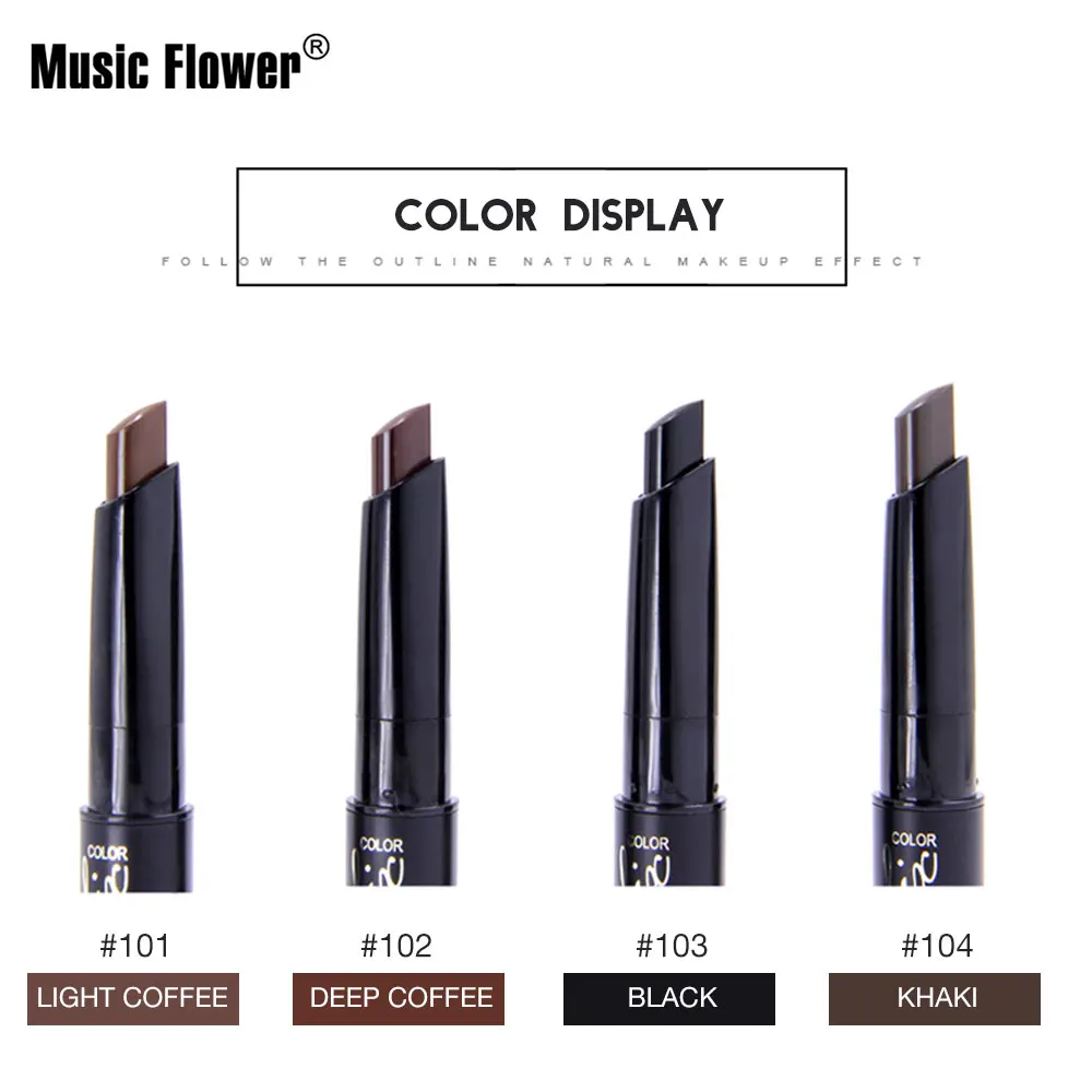 Eyebrow new solid color anti-smudge drop-shaped eyebrow eye makeup tools four colors