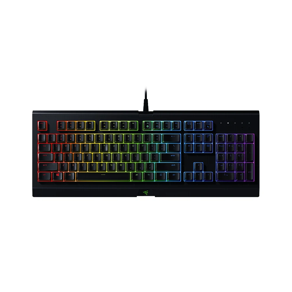 Игровая мембранная клавиатура razer Cynosa Chroma с RGB подсветкой, клавиатура для игры, полностью программируемые клавиши, 104 клавиш, защита от проливания