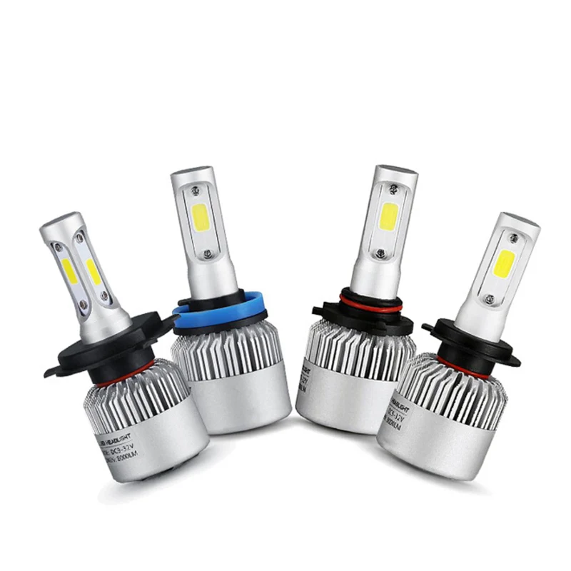 Safego H4 Hi-lo Beam H7 9005 HB3 9006 HB4 H11 H9 H8 авто светодиодный комплект фар 8000lm COB чип 12 в 24 В 6500 К |