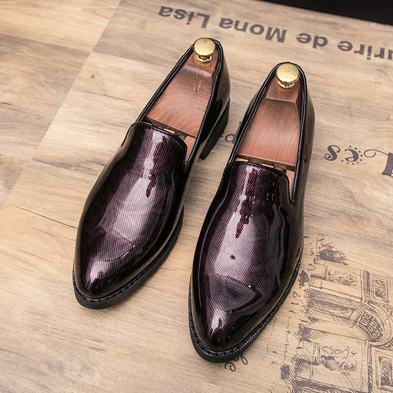 men's cool italian glossy patent leather oxford shoe luxury brand 2017 male unique fashion pointed toe slip on footwear for men (20)