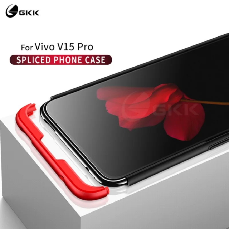 Роскошный оригинальный чехол GKK для Vivo V15 pro 3 в 1 мягкий матовый Жесткий Чехол S1 Pro