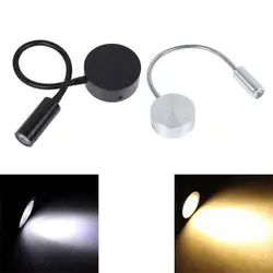 Новый гибкий s-образный кронштейн лампа для чтения 360 градусов светодиодный настенный светильник/монтируемый на картинная галерея Дисплей