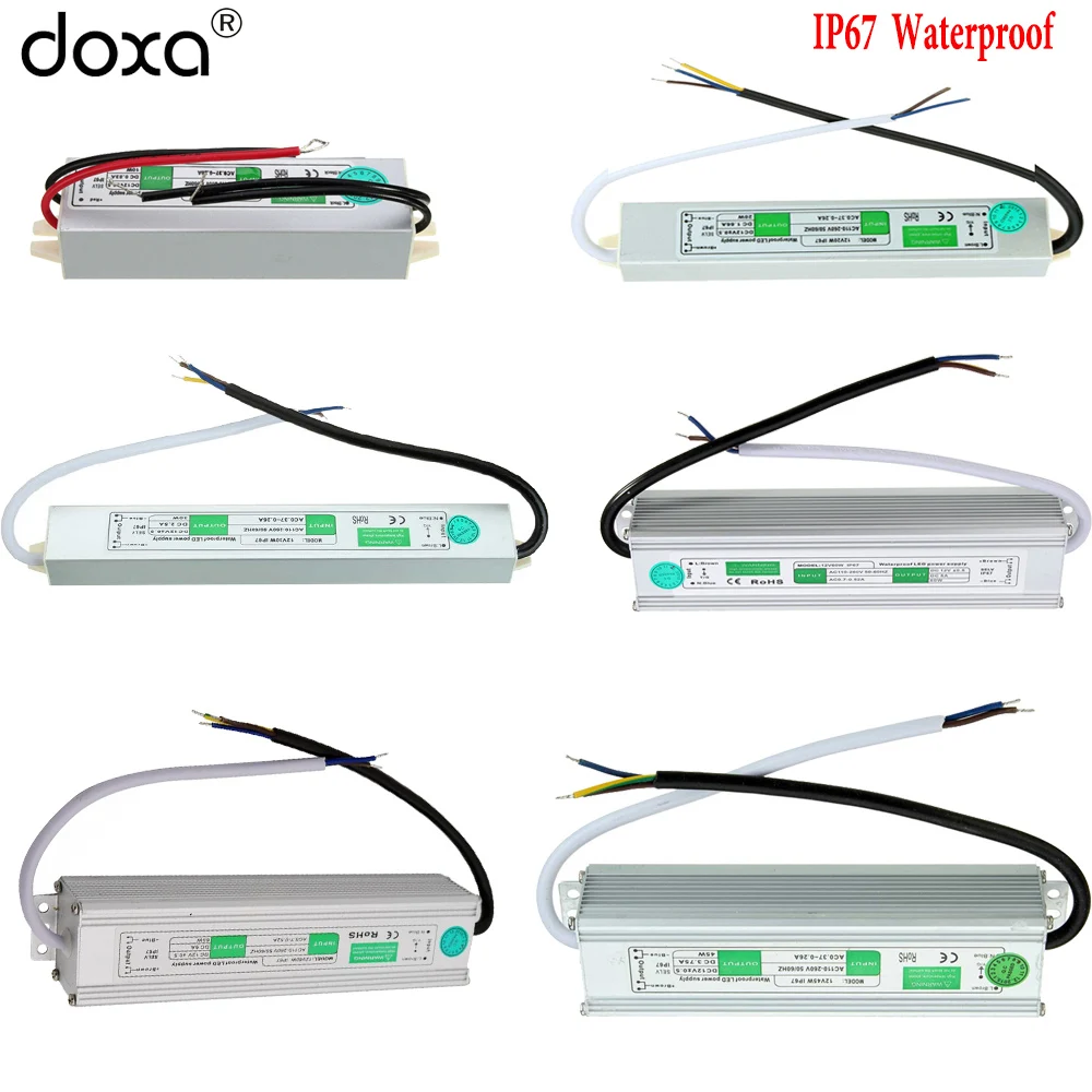

BLYN Waterproof LED Power Supply DC12V 24V IP67 Power Switch AC/DC Lighting Transformer CCTV Camera Power Outdoor PSU Driver