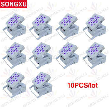 

SONGXU 10pcs/lot 12X10W 4in1 RGBW Battery LED Par Light Long Lifespan Wireless Par Light/SX-WBPL1210