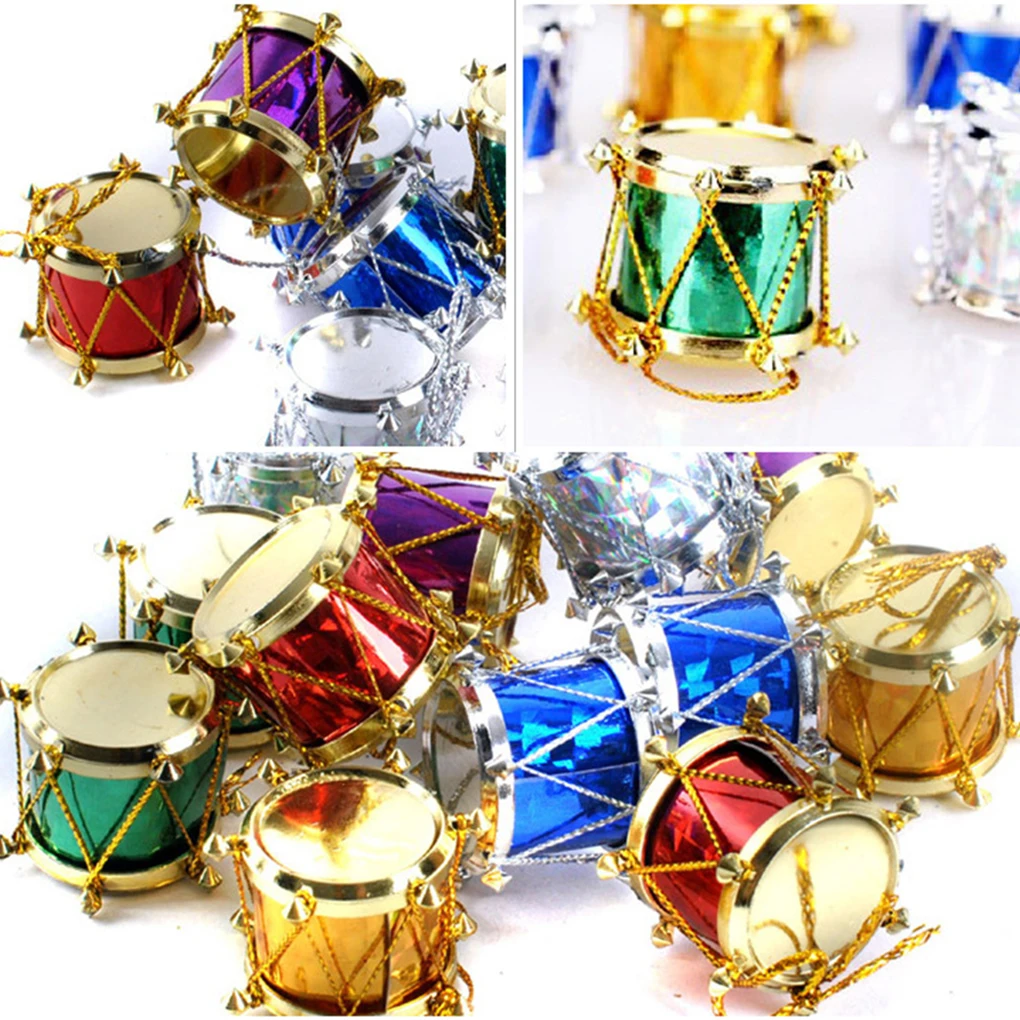 Decoration 6/12pcs Christmas Tree Ornament Snare Drum Tree Hanging