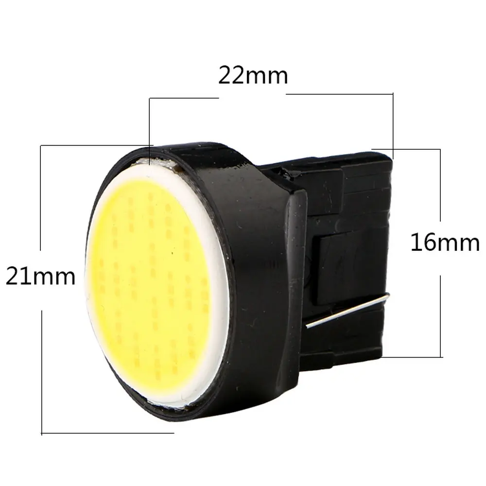 Стайлинга автомобилей! 10 шт. T20 7440 w21w COB чипы 18 SMD авто 180LM Светодиодные Автомобильные поворотники задние фонари Белый Красный Янтарный 12 В 7441 992