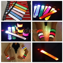 СВЕТОДИОДНЫЙ мигающий наручный ремень спортивный беговой безопасности светоотражающий ремешок повязка на руку ночной бег специальное высокое качество