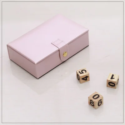 Новые кожаные красивая коробка для украшений подарочной коробке пу Jewelry упаковка для показа Для Женщин косметичку Роскошные серьги уха коробочка для шпилек хранения - Цвет: Розовый