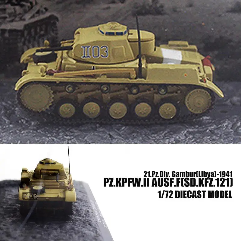 

Pz.Kpfw.II Ausf.F(Sd.Kfz.121) 21.Pz.Div. Gambur(Libya)-1941 1/72 MODEL TANK IXO