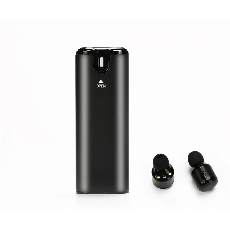 

Waterproof Wireless Sports Earphones Touch TWS pull-out Bluetooth headset Handsfree Stereo Earbuds with Charging Box Power Bank