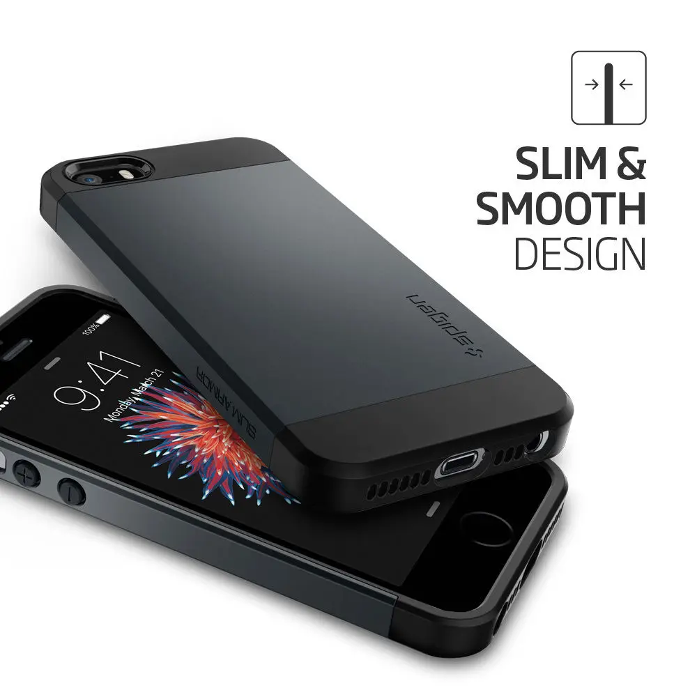 Spigen Тонкий защитный чехол для iPhone SE / 5S 5 Mil STD Drop Reistance Чехлы и чехлы|Бамперы| |
