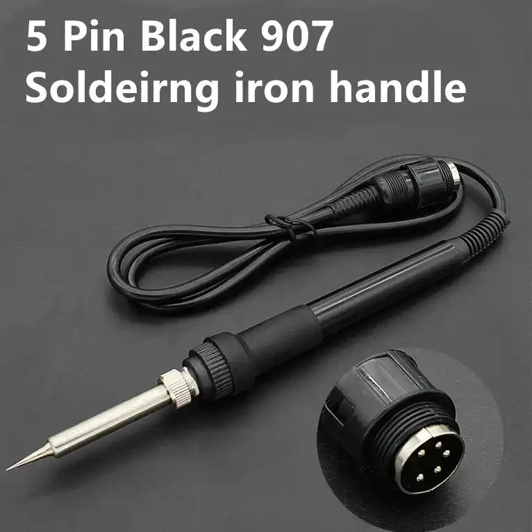 5 Pins Soldering Station Iron Handle for HAKKO 907 ESD 907 936 937 928 926 5-Pin