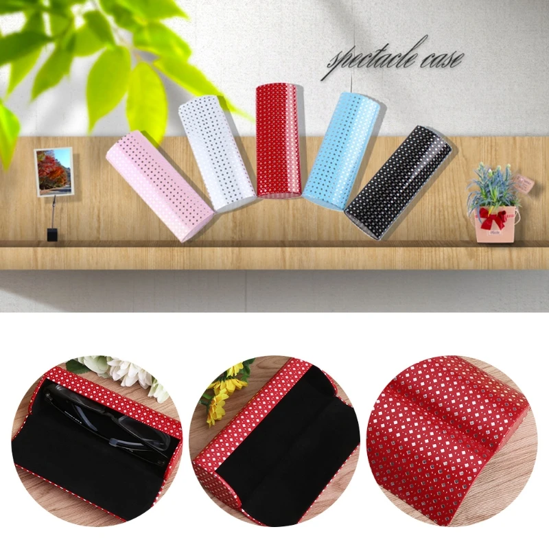 Hard Glasses Case Spectacle Box Eyeglasses Case For Women Iron Sheet Optical Bag Myopia Box Oval Magnet Eye Reading Handmade