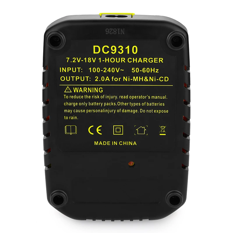 2A для Dewalt 18V зарядное устройство 7,2 v 12V 14,4 V 18V Ni-CD Ni-MH DE9057 DC9071 DC9091 DC9096 аккумуляторная батарея электроинструмент