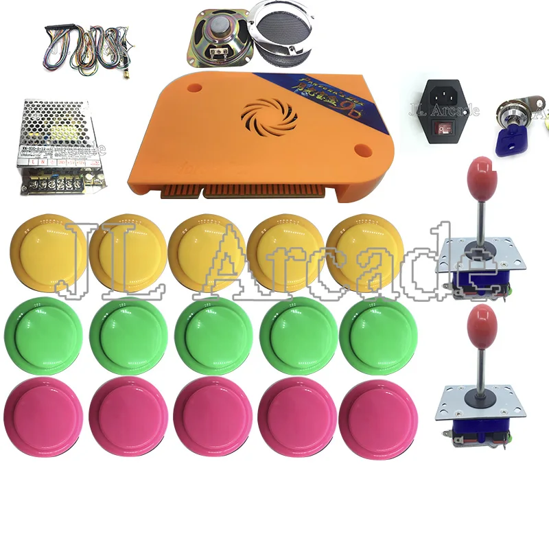 

Pandora box 9D Jamma board 2222 in 1 with zippy joystick push button DIY Arcade kit For coin operated game machine Pandora's 9