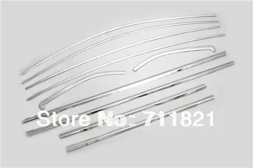 Chrome Side Window Full Trim Set For Nissan Versa / Pulsar / Sunny Sedan 2012 Up Chrome Side Window Full Trim Set For Nissan Versa / Pulsar / Sunny Sedan 2012 Up