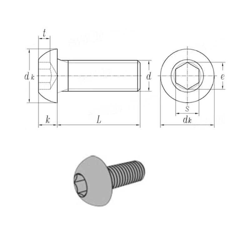 50 шт./лот M2* L Pure titanium кнопку Глава шестигранником titanium сплав Винтик GR2 ISO7380 M2* 3/4/5/6/8/10/12/14/16