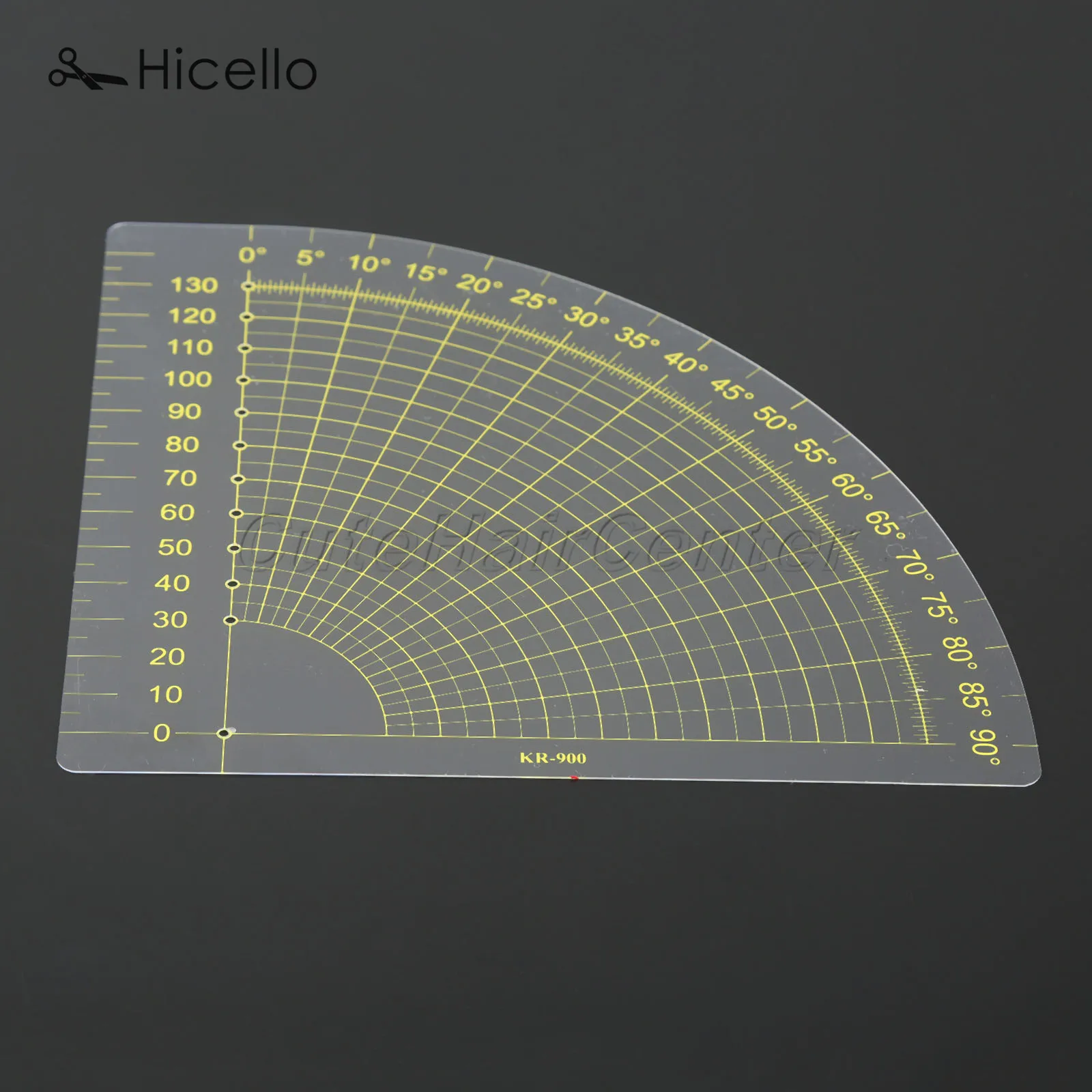 

Tailor Sewing Ruler Transparent Plastic Sector Patchwork 18*16cm fan-shaped Ruler Quilt Foot Rule-foot Seam Measue Tool Hicello