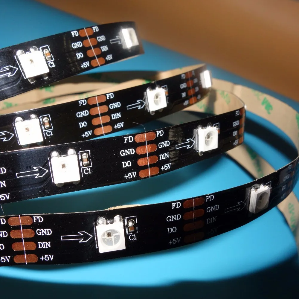 Новинка! Модифицируемая светодиодная Пиксельная лента 5m 30LED s/m DC5V WS2813 RGB не