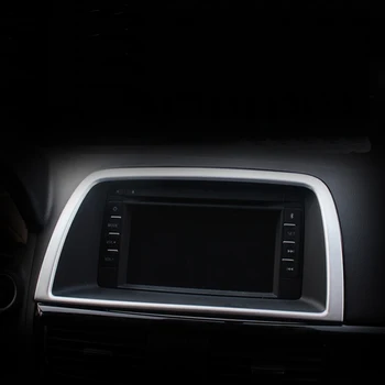 

ABS Matte Interior Dashboard Center Control Screen Cover Trim Frame Garnish For Mazda Cx-5 Cx5 2012 2013 2014 2015 2016 1pcs