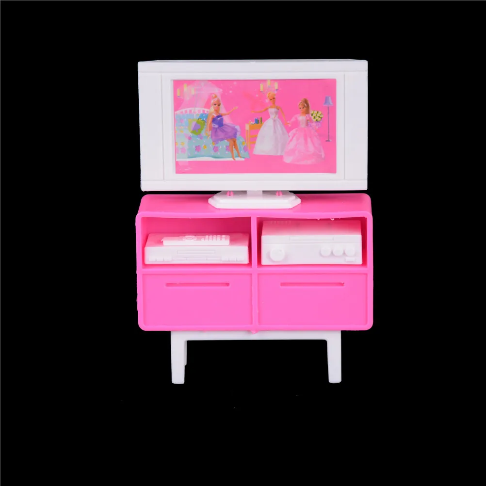 1 комплект 1/12 весы пластиковая миниатюрная кукольная мебель ТВ шкаф DVD для Аксессуары для кукол мини мебель игрушки подарок