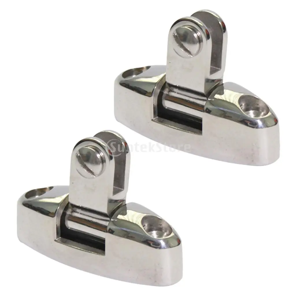 2x Boat Deck Hinge Bimini Top Universal Hinge 180 Degree 316 Stainless