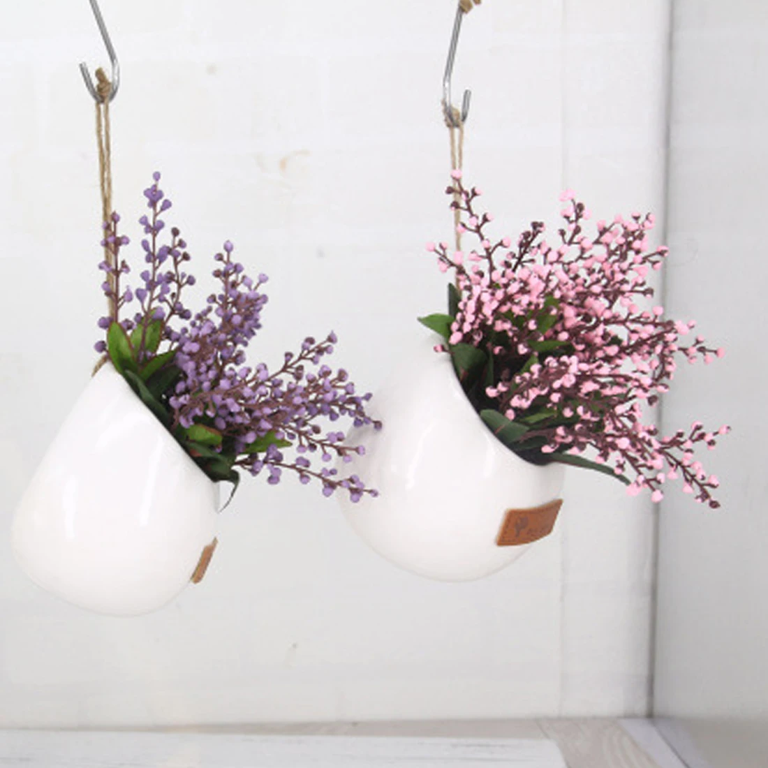 Hanging Fake Flores Convallariae Sprig Pot Simulation Desktop Plant