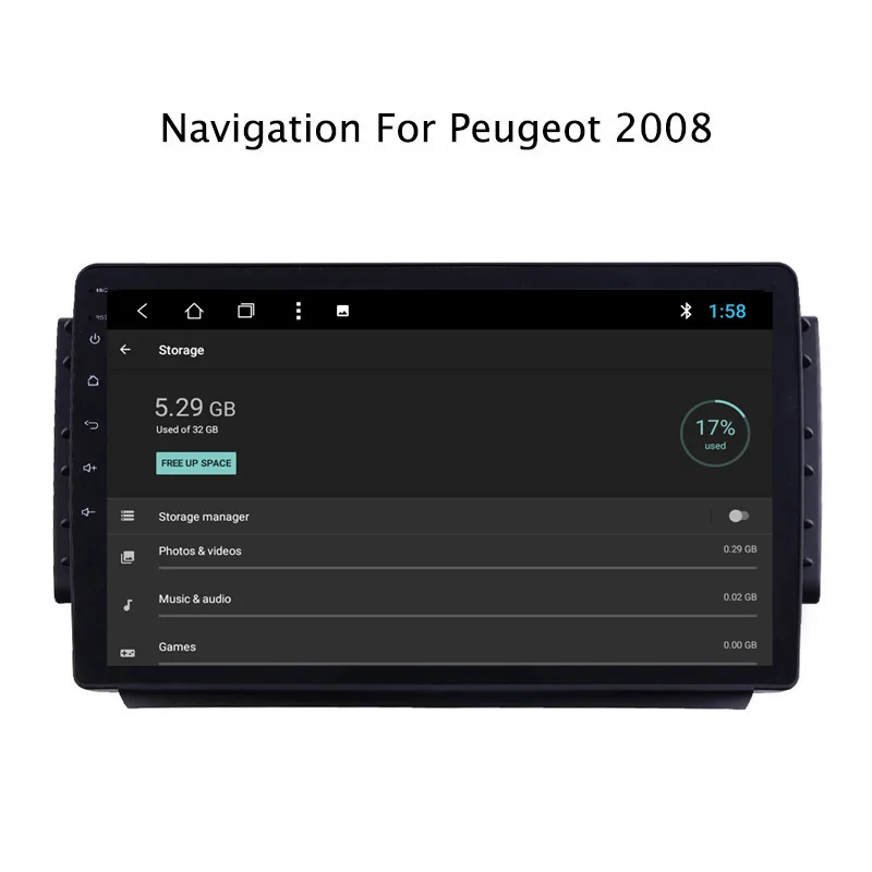 Flash Deal NAVITOPIA 9inch 2G RAM 32G ROM Android 8.1 Car DVD Multimedia GPS Navigation for Peugeot 2008 4