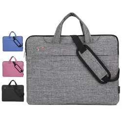 Сумка для ноутбука 12 13 14 15,4 15,6 дюймовый Водонепроницаемый сумки сумка с ремешком для ноутбука Портфель для MacBook Pro Air 13 15