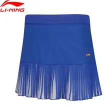 Li-Ning юбка для бадминтона, полиэстер, спандекс, дышащая, на сухой, Антистатическая подкладка, спортивные плиссированные юбки ASKP064 CAMJ19
