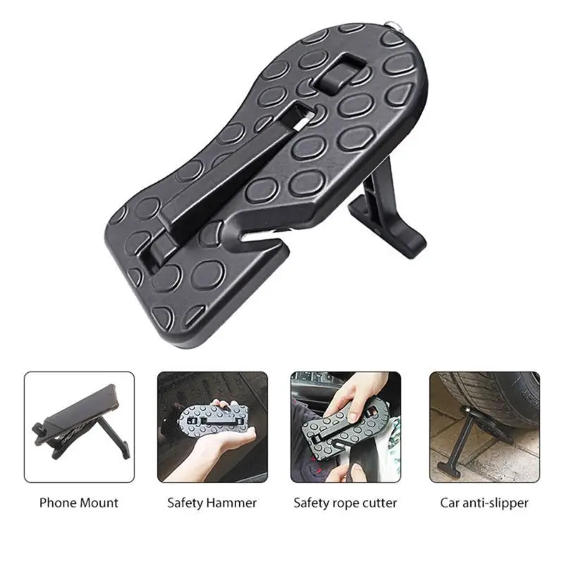 

Universal Multifunction Foldable Car Vehicle SUV Rooftop Assistance Pedal Door Step Hook Swift Easy Access Auto Roof Rack Ladder
