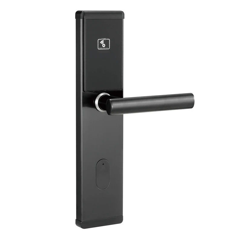 

Silver Black Copper Hotel Lock 125Khz T57 Stainless Steel High End Economic Security Guest Room Access RFID Electronic Card Lock