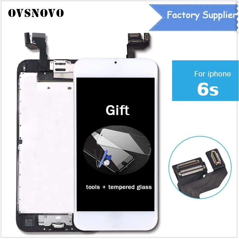 

LCD For iphone 6S Display Full Set Assembly Touch Screen Digitizer Replacement+Camera+Home Button+3D Touch screen+free tool part