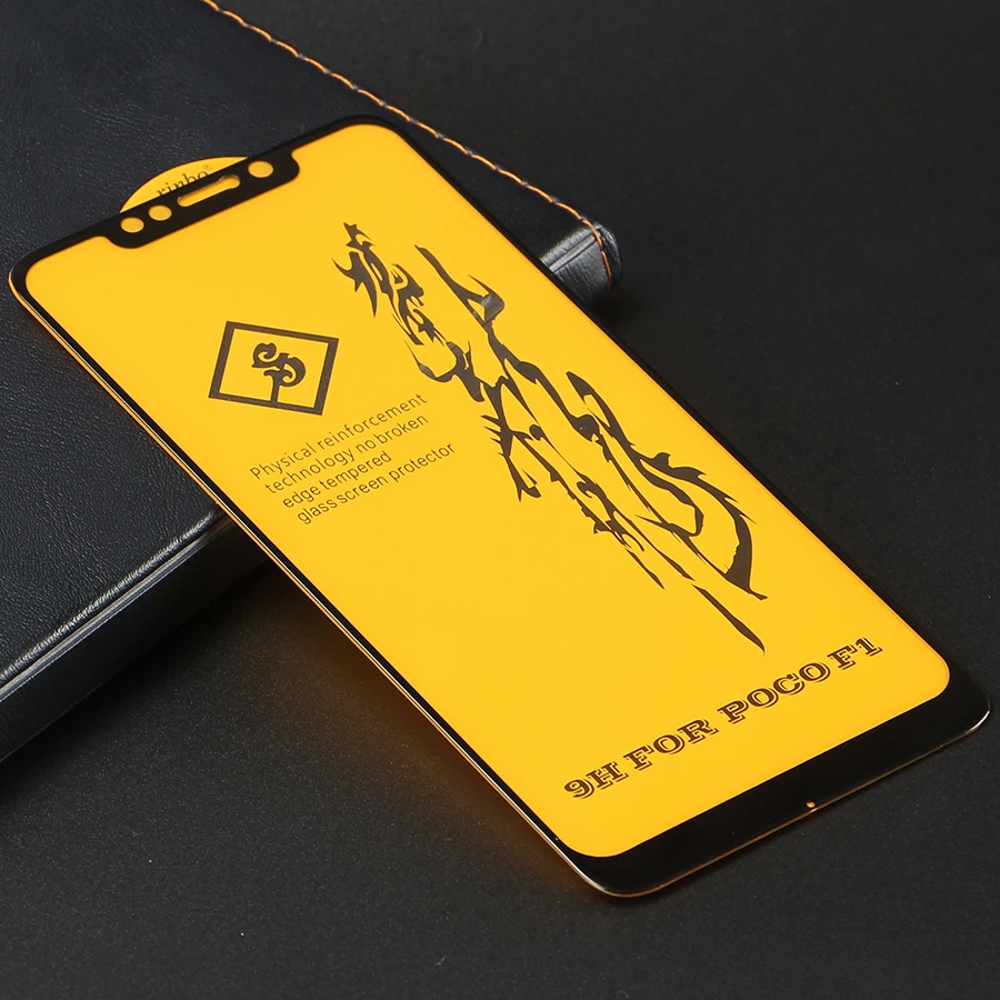 WOLFPSYCH Новый 6D Полный Клей закаленное Стекло для Xiaomi Pocophone F1 полное покрытие Экран