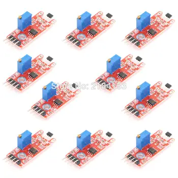 

WeiKedz 10PCS/Lot Linear Magnetic Hall Sensor Module KY-024