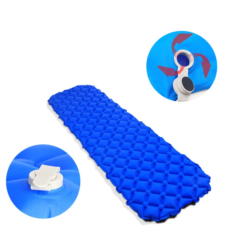 التخييم حصيرة في الهواء الطلق للماء مرتبة هوائية سرير قابل للنفخ بساط نوم المحمولة خفيفة وسادة النوم حقيبة مويستوريبروف الوسادة