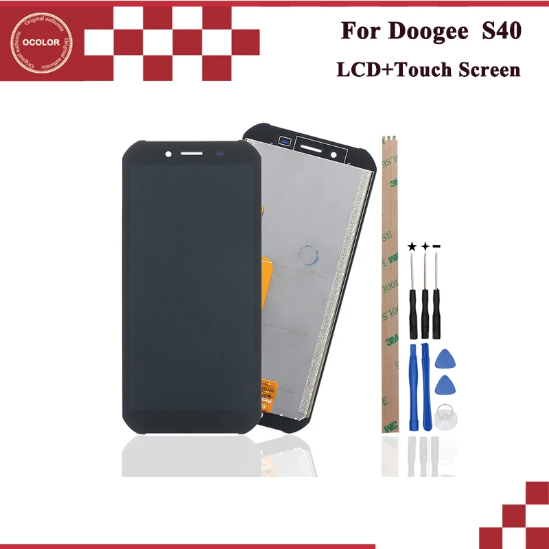 

ocolor For Doogee S40 LCD Display and Touch Screen 5.5'' Digitizer Assembly For Doogee S40 Replacement With Tools And Adhesive