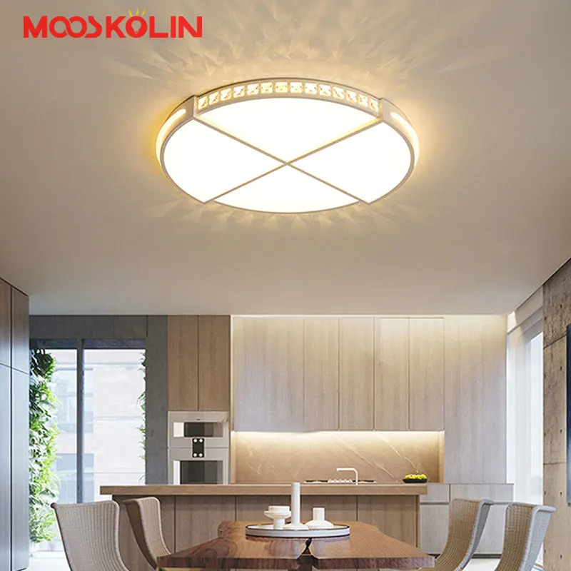 

Surface mounted Round Modern led ceiling chandelier for living room dining room bedroom Ultra-thin chandelier lighting high 5CM