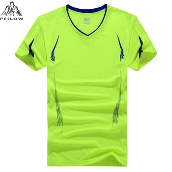 

PEILOW Plus Size 6XL 7XL 8XL 9XL T-Shirt Summer Men Quick-Dry Breathable Casual Short Sleeve T-Shirt sporting T-Shirt For Men