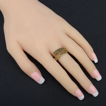 

50pcs/lot Shellhard Unisex Adjustable Rings Vintaeg Gold Color Jewelry Accessories Stainless Steel Octopus Tentacle Wrap Ring