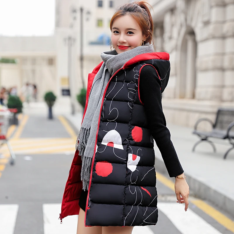 

winter woman coats 2019 new fashion Wearing vest on both sides long vest winter jacket women female vest