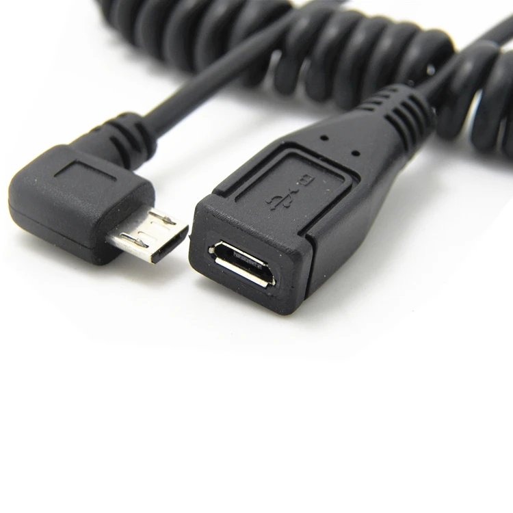 200pcs/Lot Micro USB Male to Female Stretch Cable Extension cord free shipping by HDLin Data