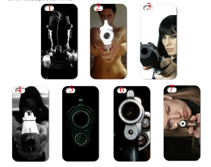 vcustom Mobile Phone Cases Wholesale 7pcs/lot Gun to you